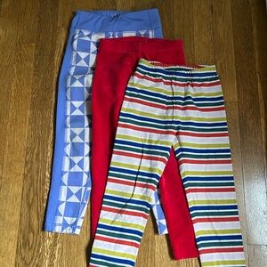 Hanna Andersson Leggings Pants - Set of 3 - Size 5 / 110 cm